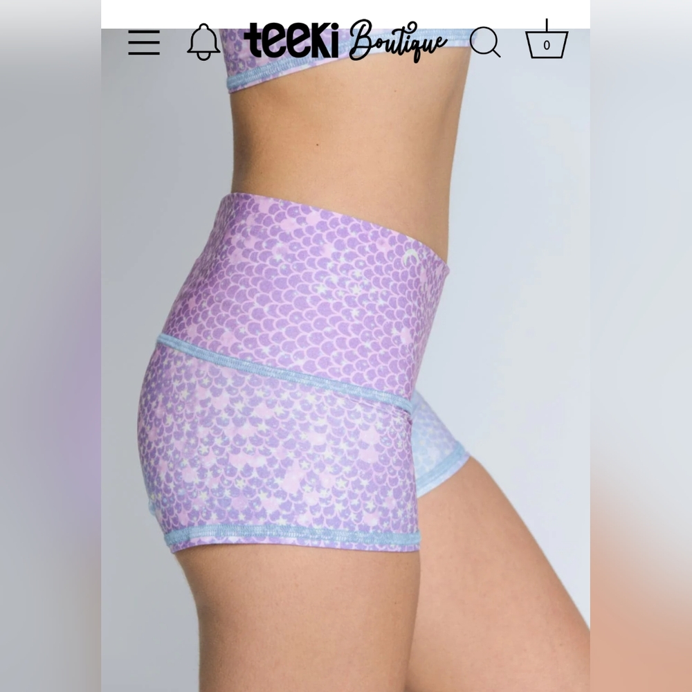 Teeki Mermaid Hot Shorts AND Matching Yoga Leggings